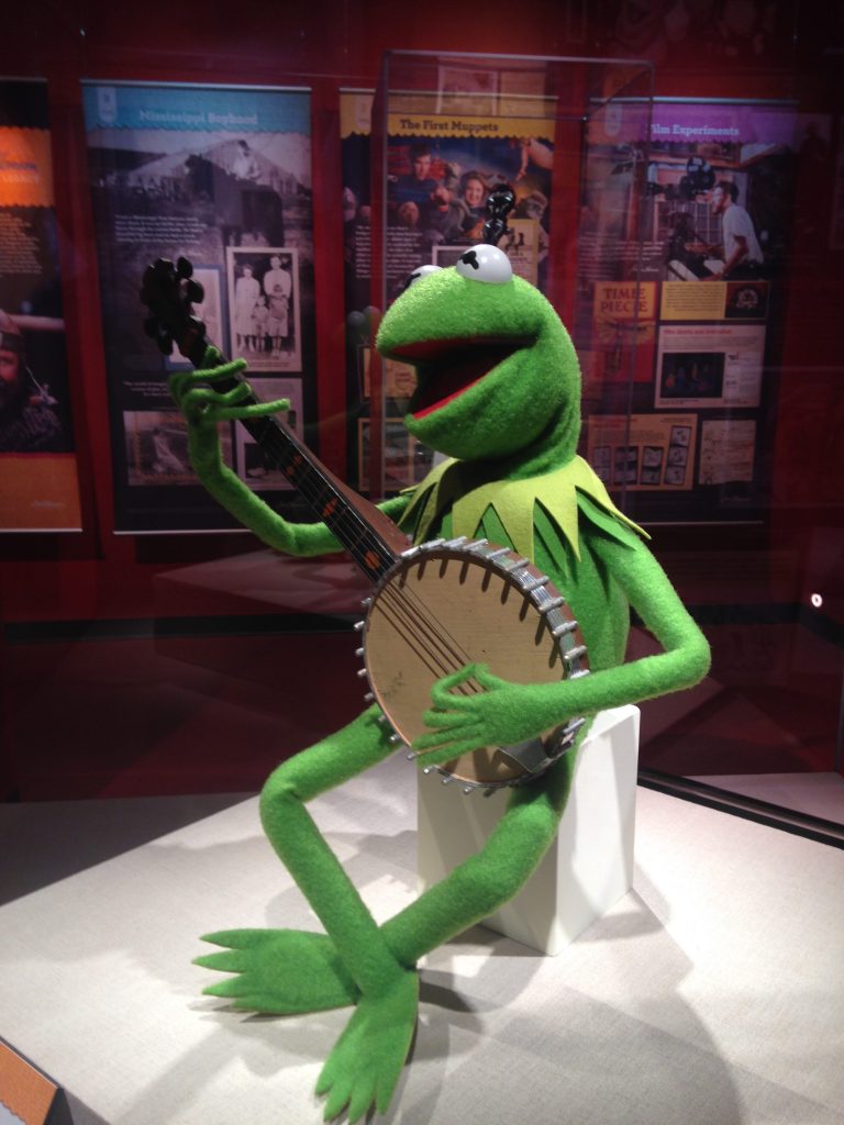 Kermit the Frog plays the banjo in special exhibit in OKC museum.