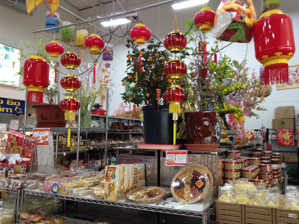 Chinese New Year decorations at Super Cao Nguyen in OKC